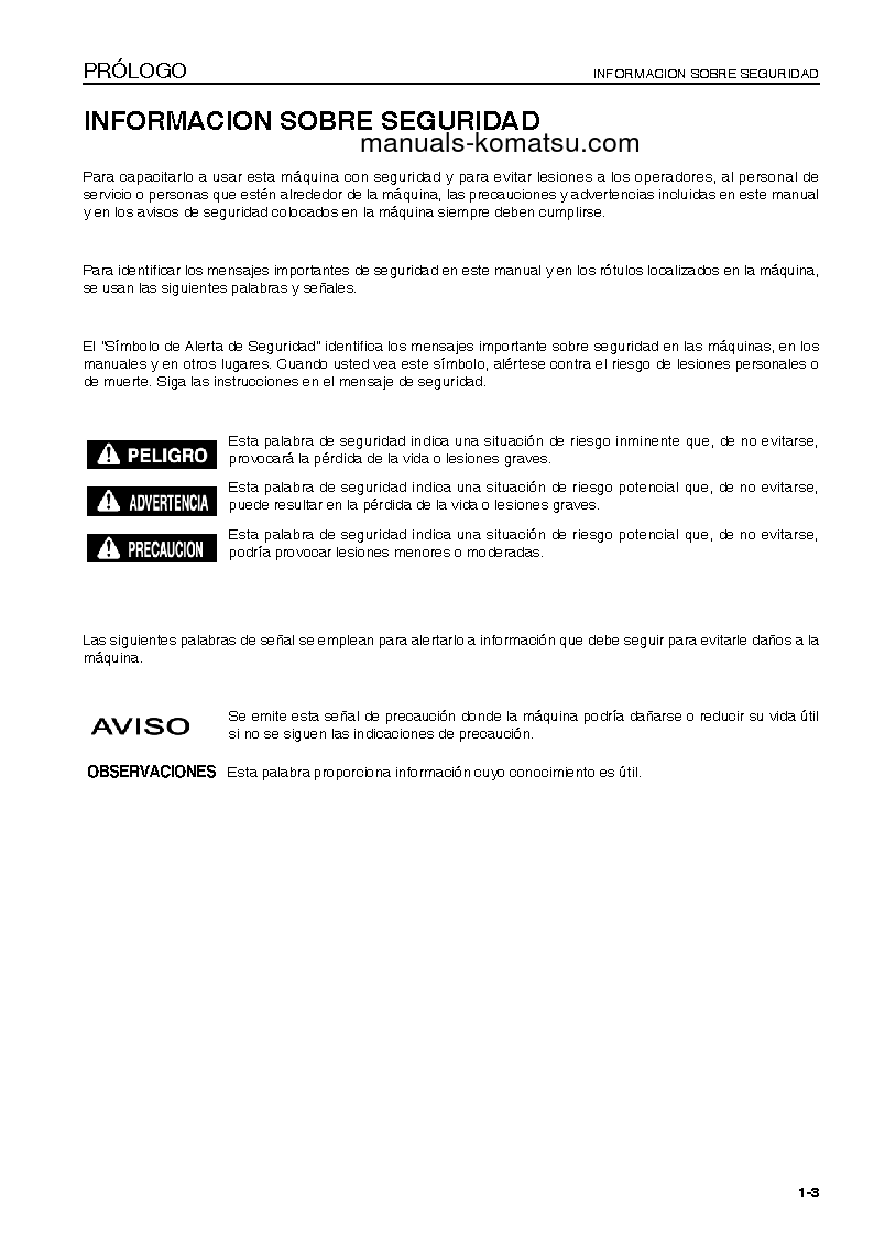 Protected: HD785-7(JPN) S/N 7001-UP Operation manual (Spanish)