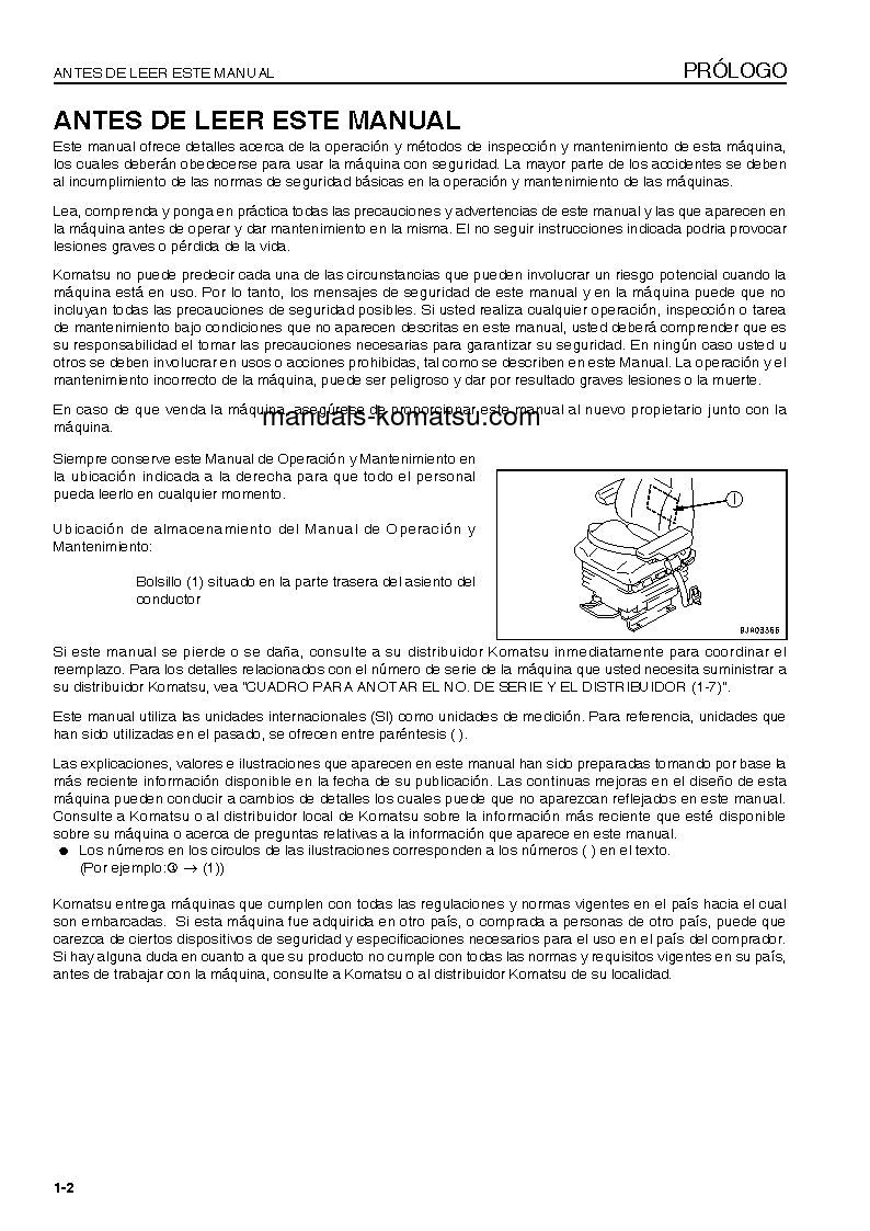 Protected: WA380-6(JPN) S/N 65001-UP Operation manual (Spanish)
