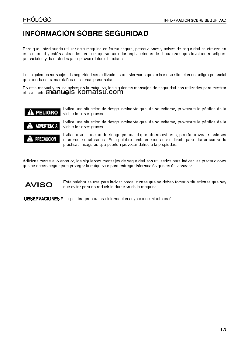 Protected: WA200-6(JPN) S/N 70001-UP Operation manual (Spanish)