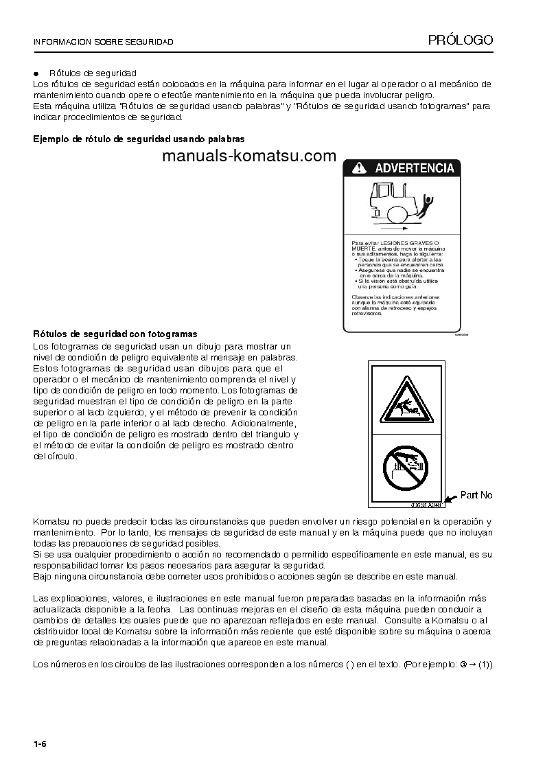 Protected: WA320-6(JPN) S/N 70001-UP Operation manual (Spanish)