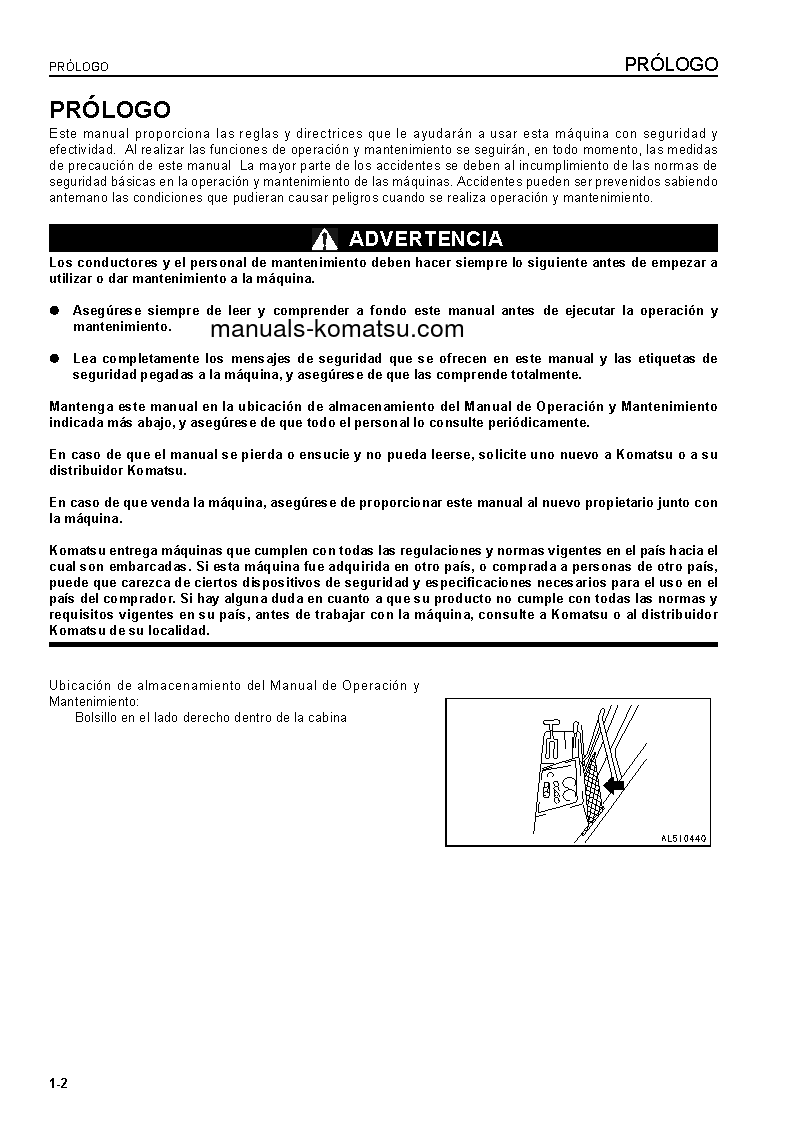 Protected: GD825A-2(JPN) S/N 12503-UP Operation manual (Spanish)