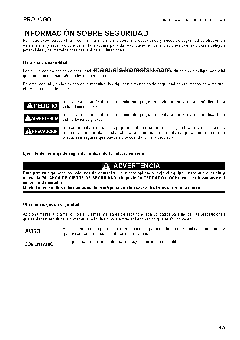 Protected: GD825A-2(JPN) S/N 12503-UP Operation manual (Spanish)