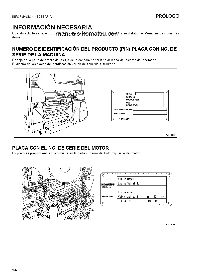 Protected: D375A-6(JPN)-R S/N 65001-UP Operation manual (Spanish)
