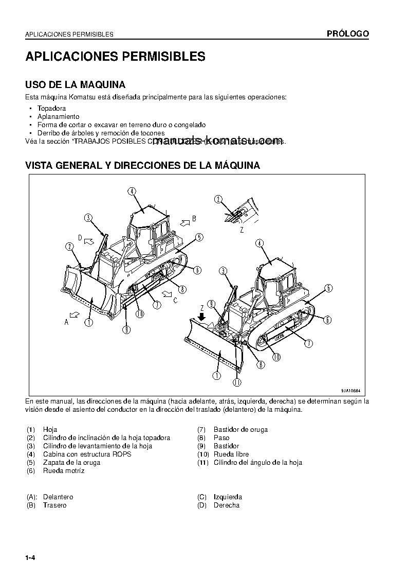 Protected: D65EX-16(JPN) S/N 80012-UP Operation manual (Spanish)