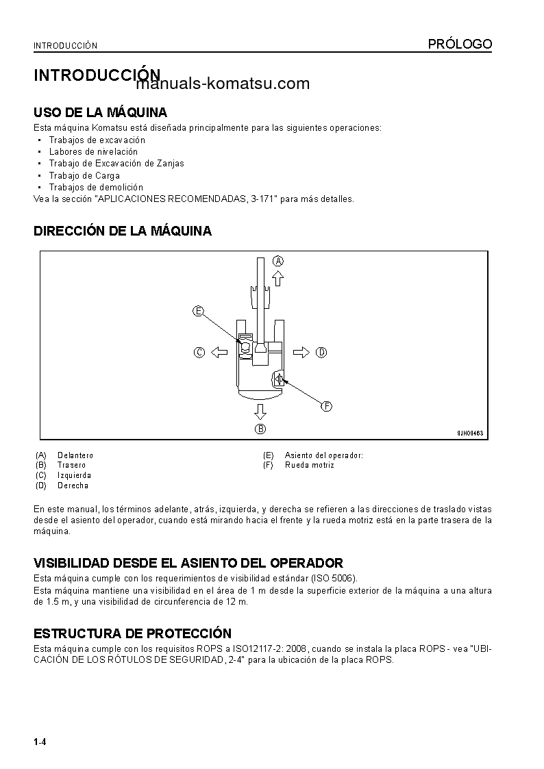 Protected: PC300LC-8(JPN) S/N 61466-UP Operation manual (Spanish)