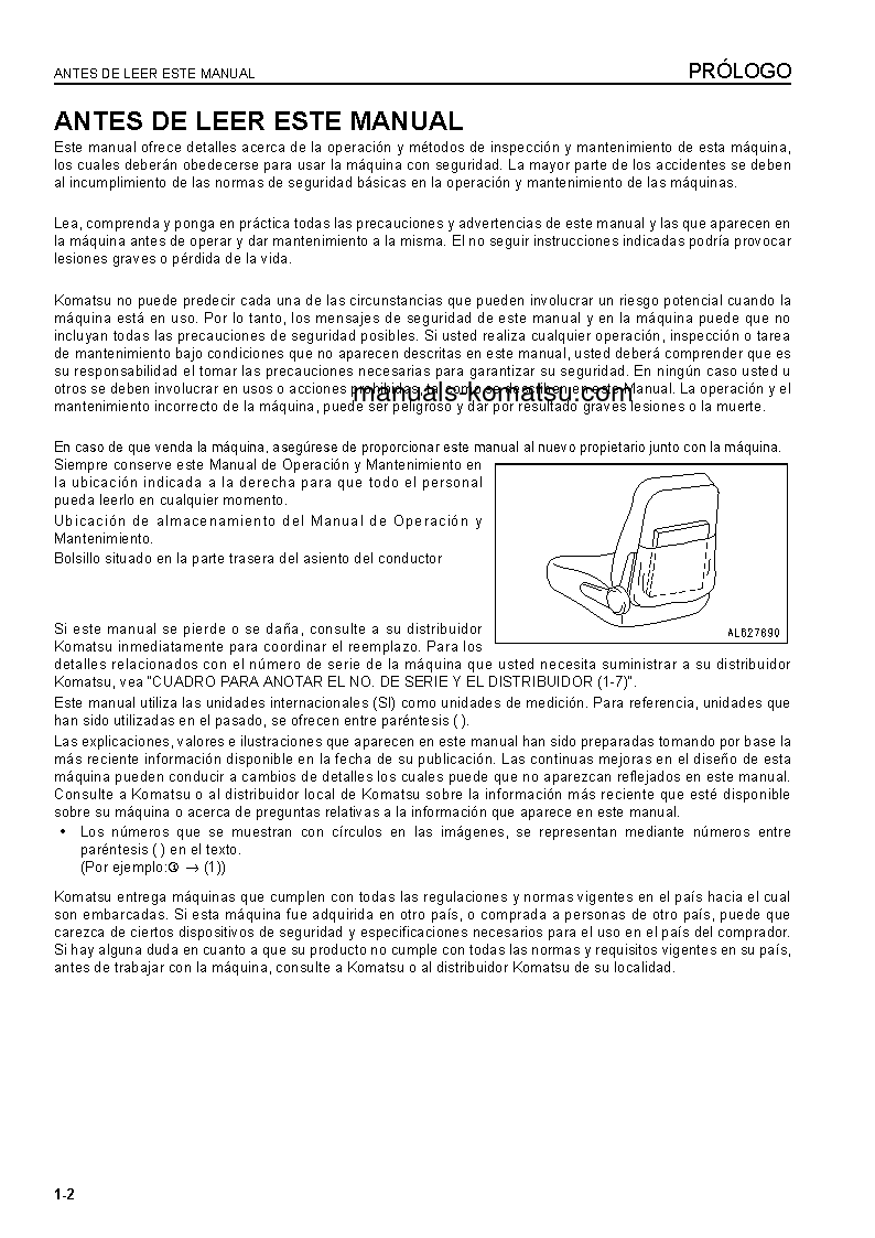 Protected: GD555-5(JPN) S/N 55008-UP Operation manual (Spanish)