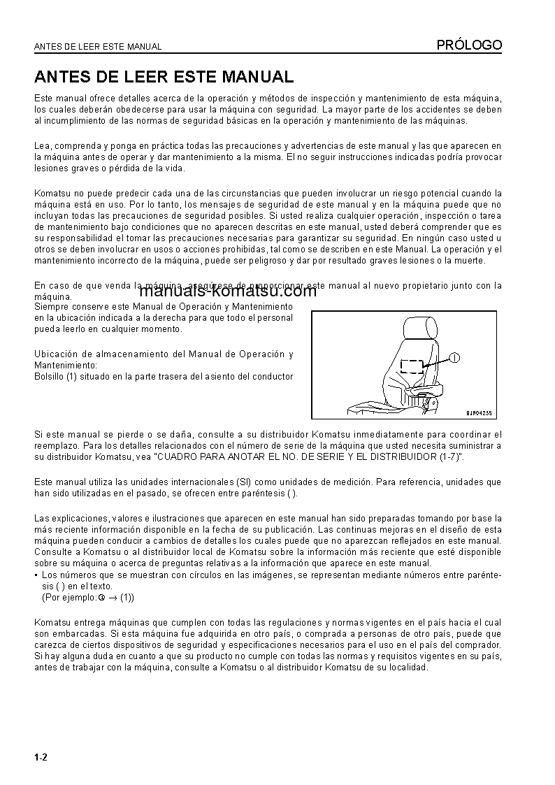 Protected: WA600-6(JPN) S/N 60732-UP Operation manual (Spanish)