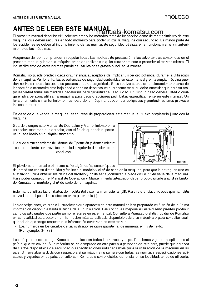 Protected: PC450LC-8(JPN) S/N 70456-UP Operation manual (Spanish)