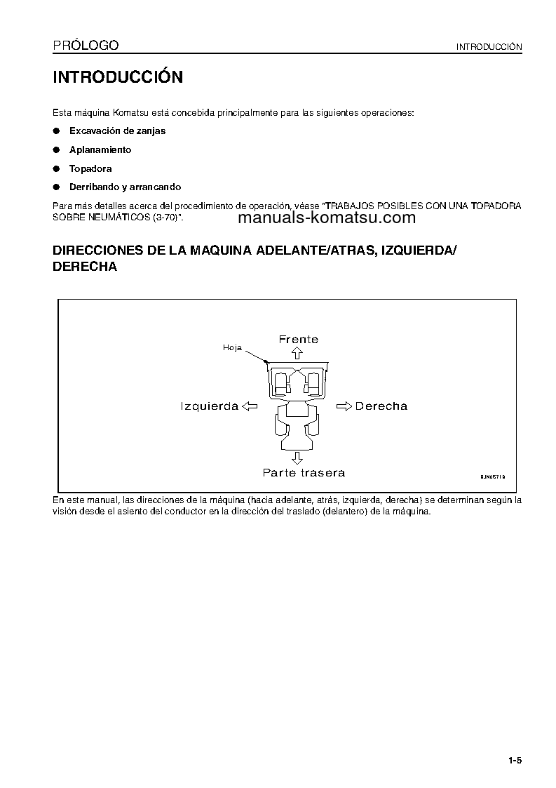 Protected: WD600-3(JPN) S/N 50001-UP Operation manual (Spanish)