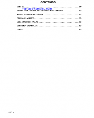 D51EX-22(BRA) S/N B10001-UP Shop (repair) manual (Spanish)