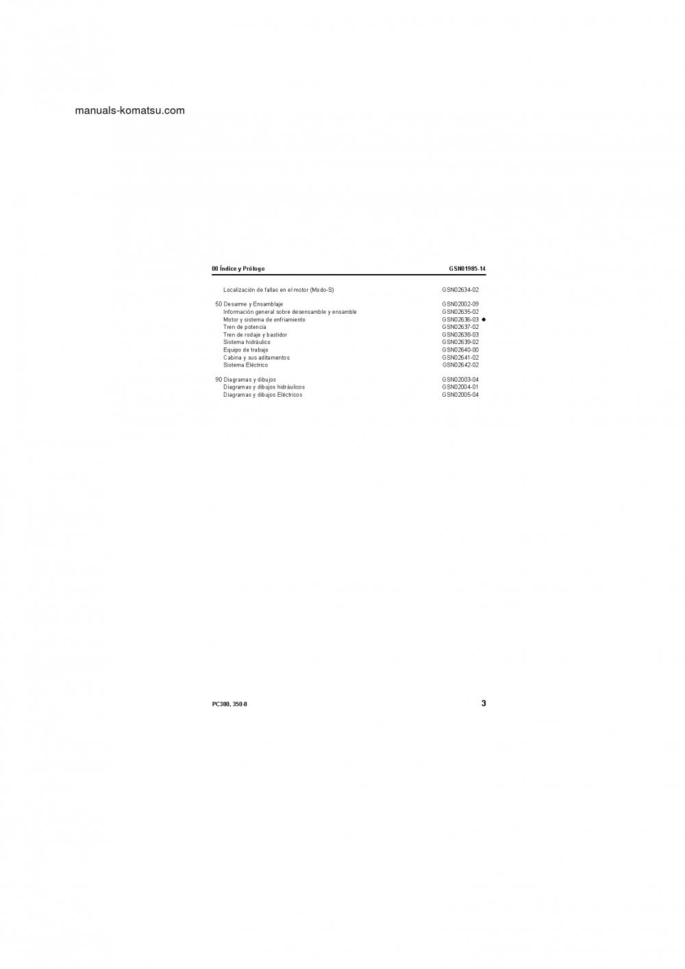 Protected: PC350-8(JPN) S/N 60001-UP Shop (repair) manual (Spanish)