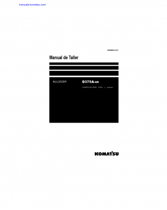 D375A-6(JPN)-R S/N 65001-UP Shop (repair) manual (Spanish)