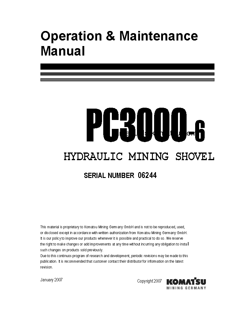 PC3000-6(DEU) S/N 06224-06224 Operation manual (English)