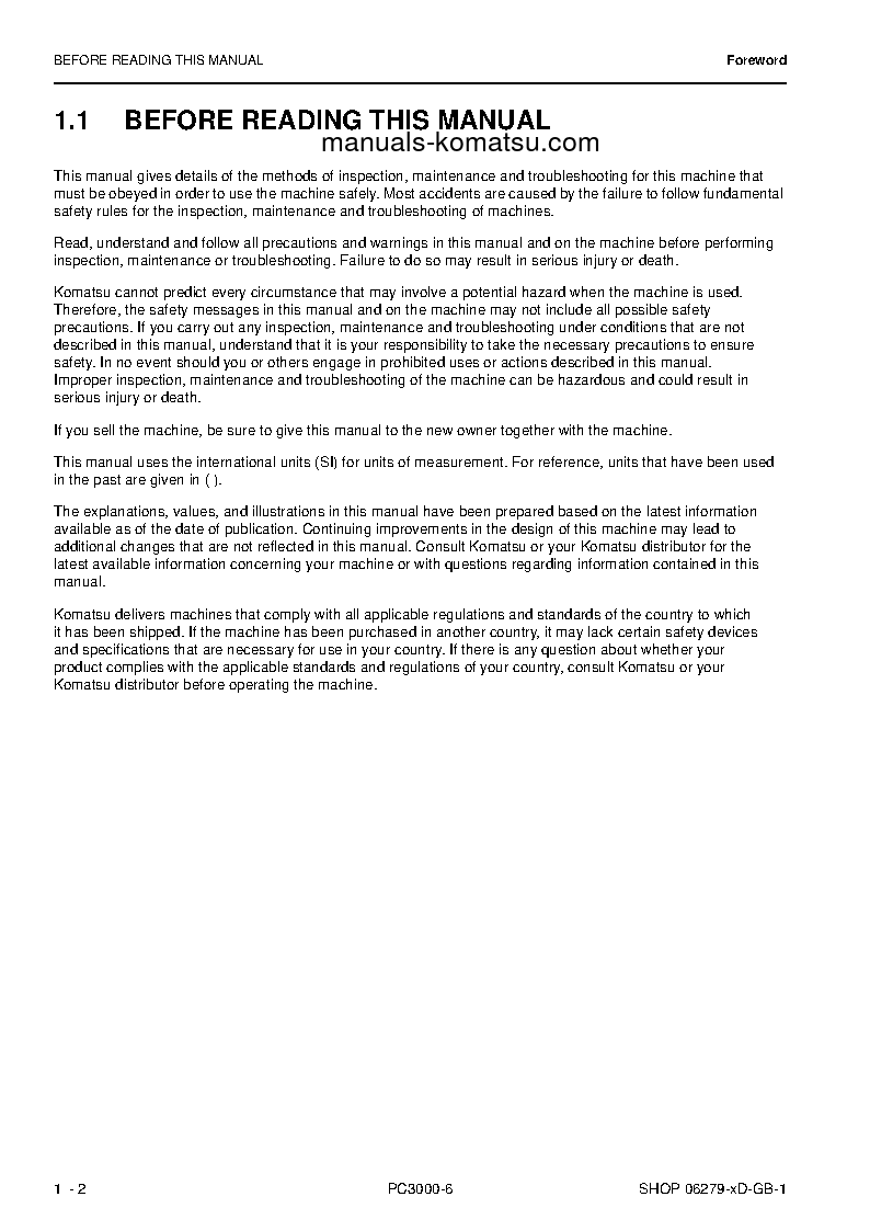 Protected: PC3000-6(DEU) S/N 06279-06279 Shop (repair) manual (English)