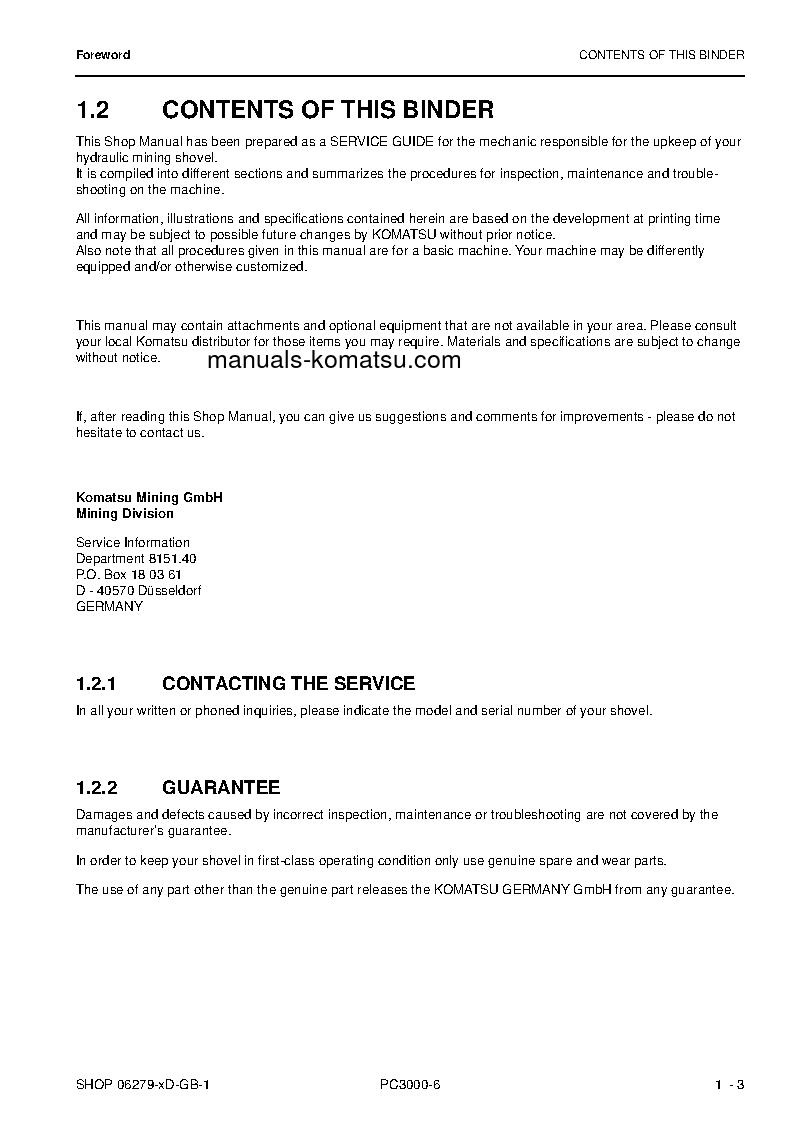 Protected: PC3000-6(DEU) S/N 06279-06279 Shop (repair) manual (English)