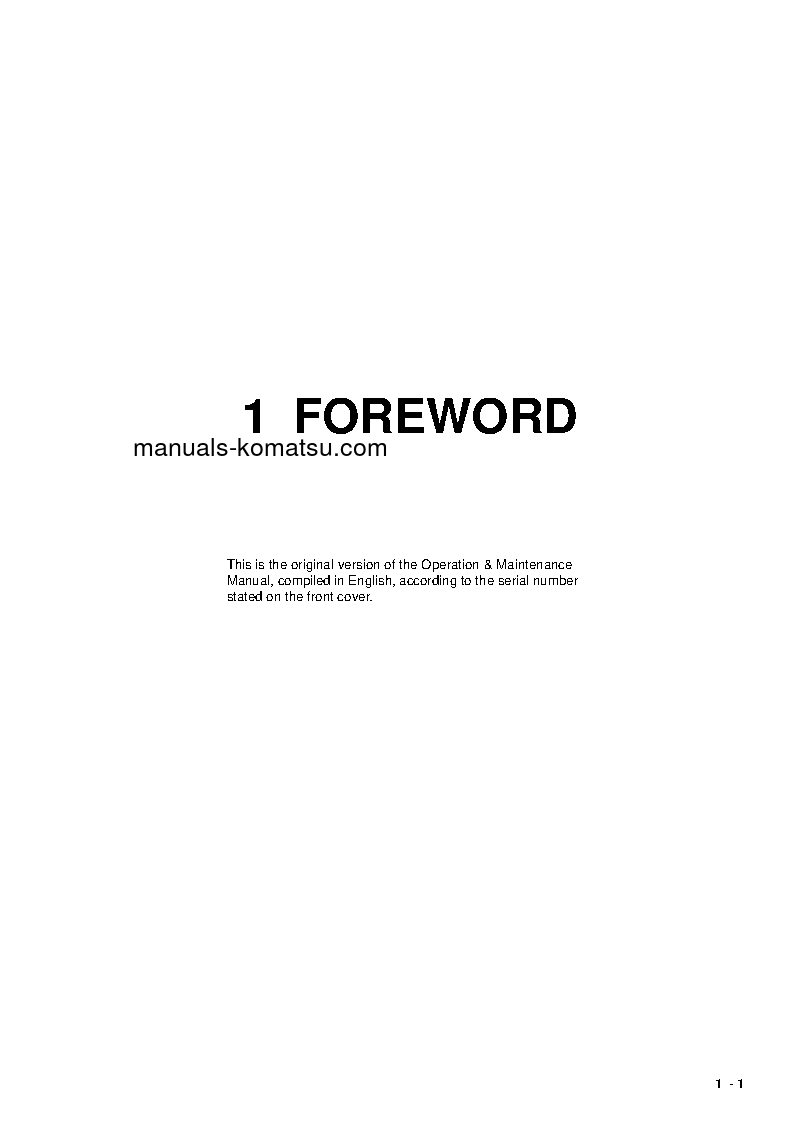 Protected: PC4000-6(DEU) S/N 08239-08239 Operation manual (English)