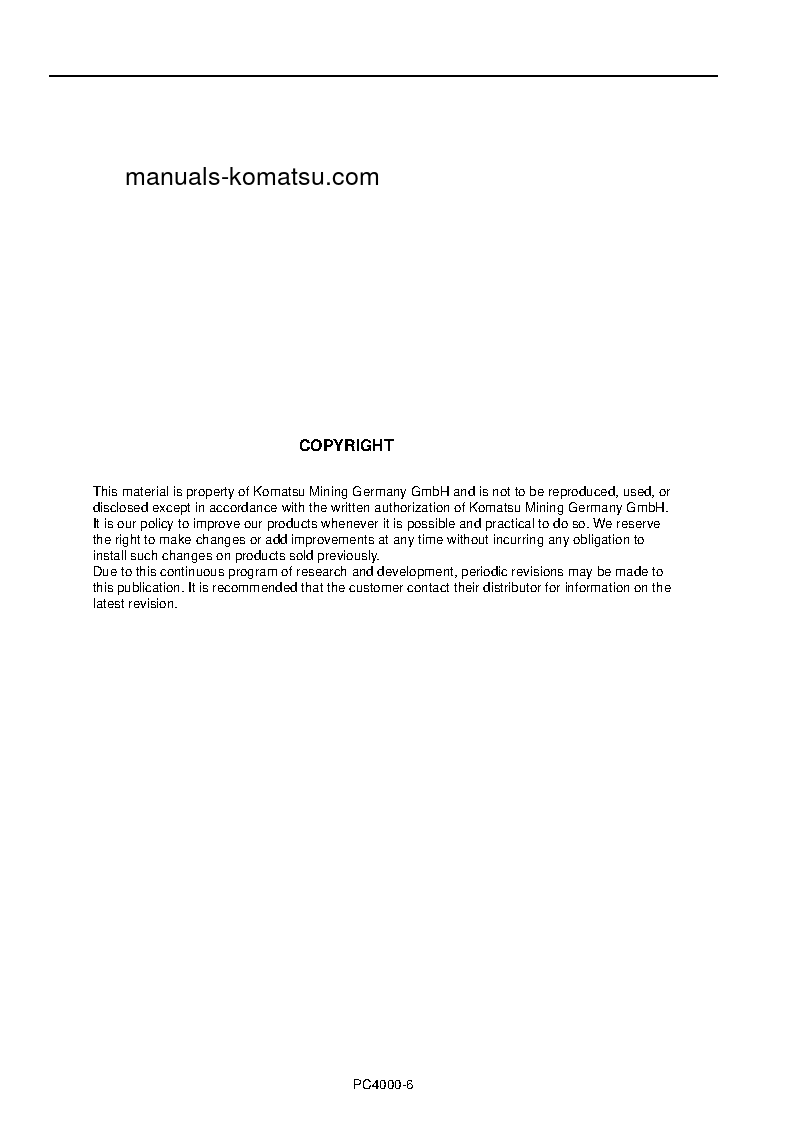 Protected: PC4000-6(DEU) S/N 08243-08243 Operation manual (English)