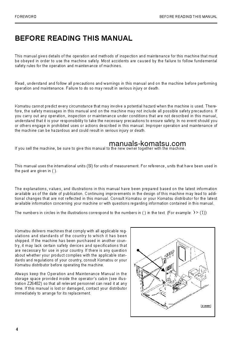 Protected: PC8000-6(DEU) S/N 12076-12076 Operation manual (English)