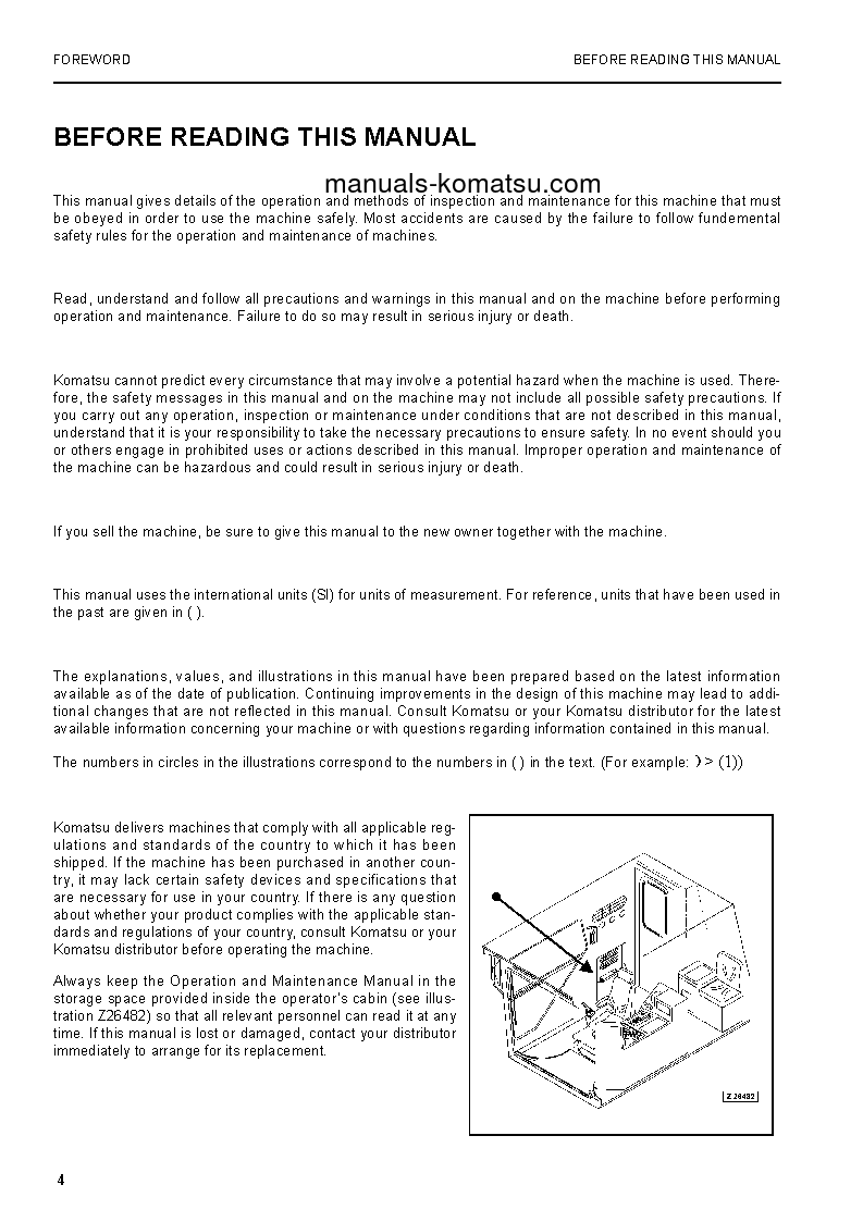 Protected: PC8000-6(DEU) S/N 12078-12078 Operation manual (English)