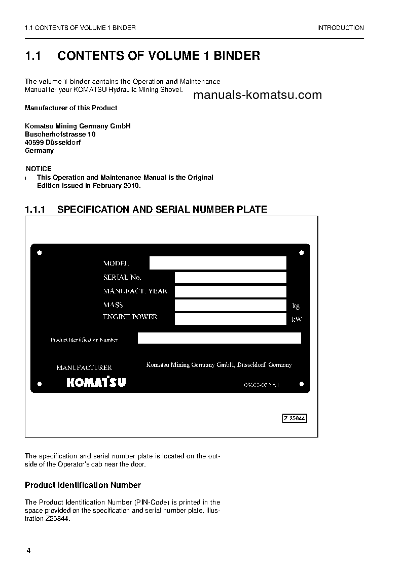 Protected: PC8000-6(DEU) S/N 12079-12079 Operation manual (English)