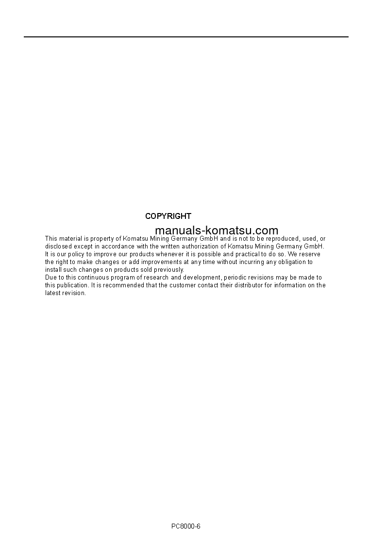 Protected: PC8000E-6(DEU) S/N 12081-12081 Operation manual (English)