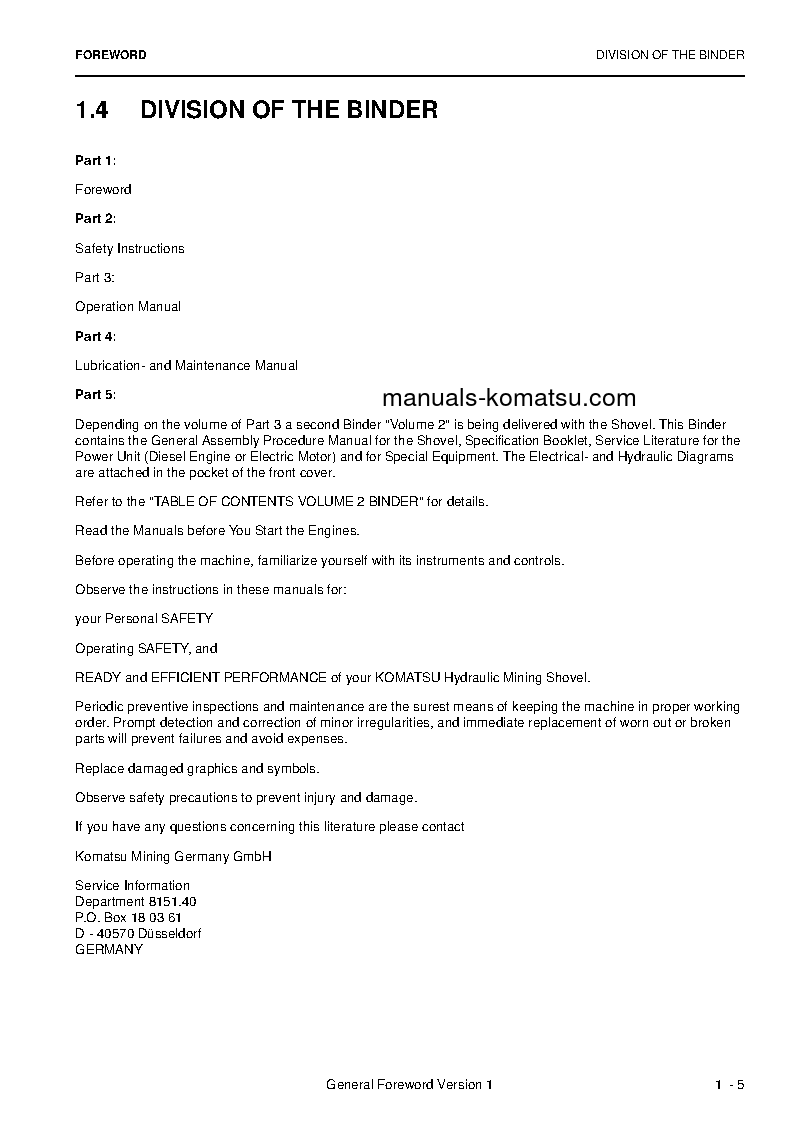 Protected: PC8000E-6(DEU) S/N 12087 Operation manual (English)