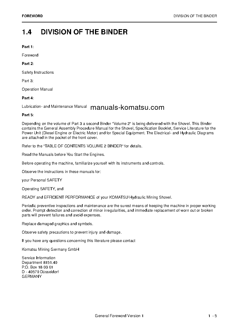 Protected: PC8000E-6(DEU) S/N 12088 Operation manual (English)