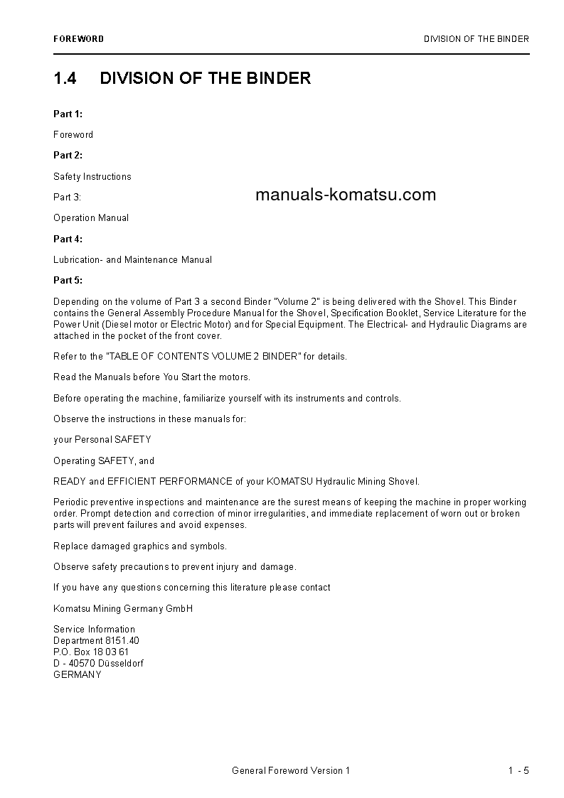 Protected: PC8000-6(DEU) S/N 12094 Operation manual (English)