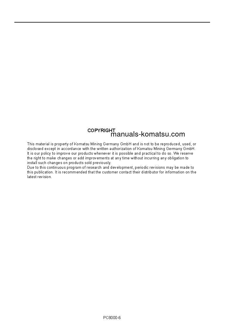 Protected: PC8000E-6(DEU) S/N 12095 Operation manual (English)