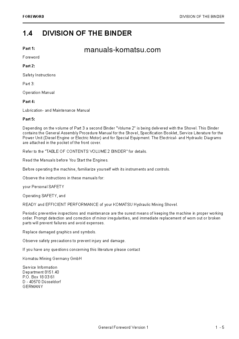 Protected: PC8000E-6(DEU) S/N 12095 Operation manual (English)