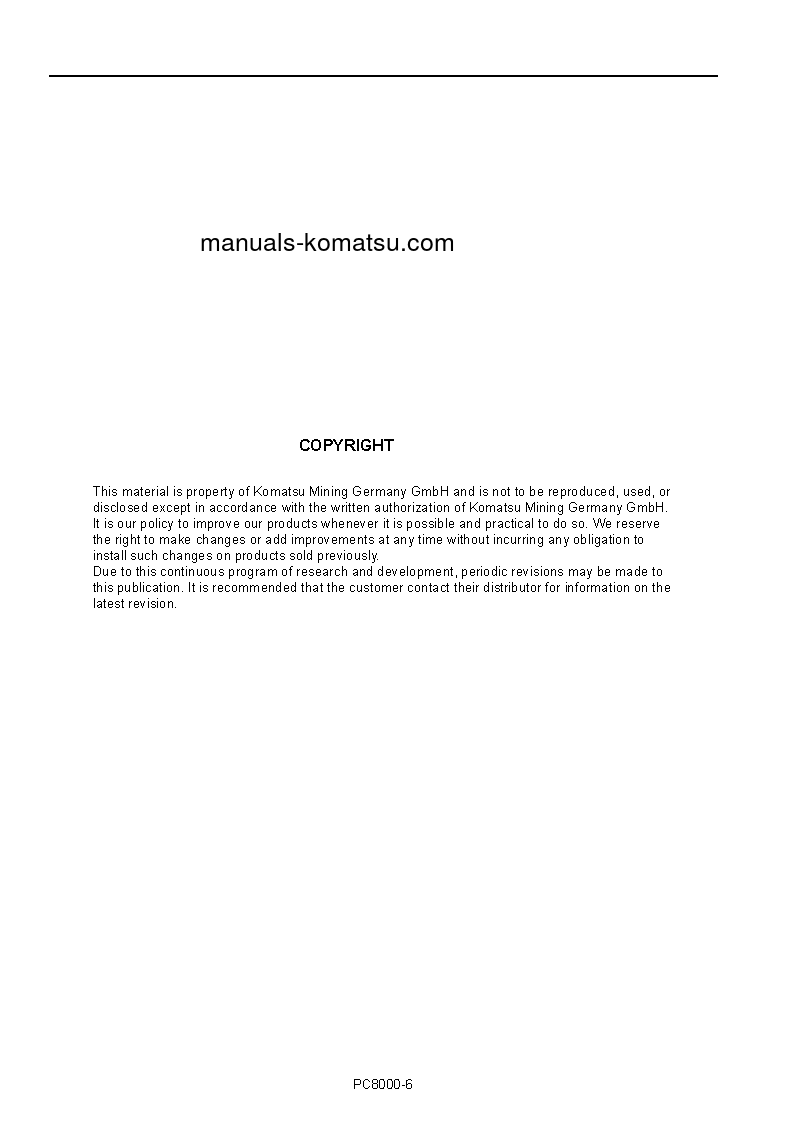 Protected: PC8000E-6(DEU) S/N 12096 Operation manual (English)