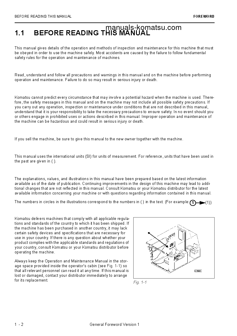 Protected: PC8000E-6(DEU) S/N 12096 Operation manual (English)