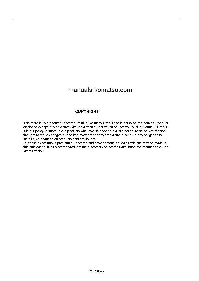 Protected: PC5500-6(DEU) S/N 15110 Operation manual (English)