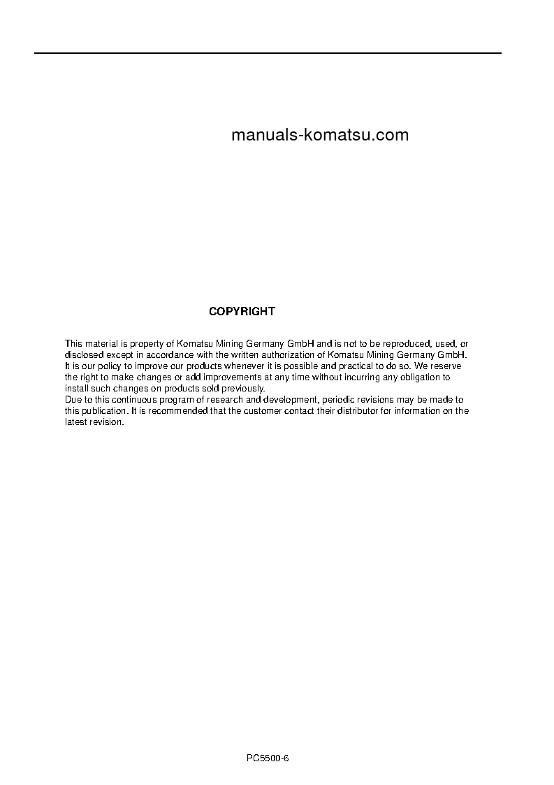 Protected: PC5500-6(DEU) S/N 15114 Operation manual (English)