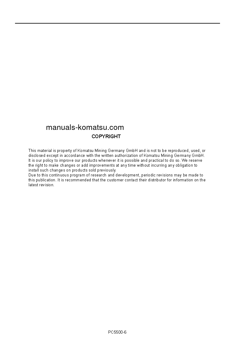 Protected: PC5500E-6(DEU) S/N 15116 Operation manual (English)