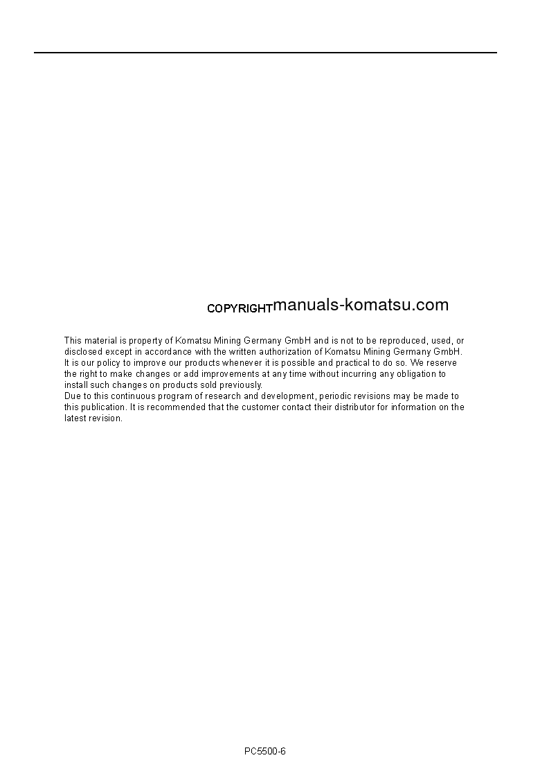 Protected: PC5500-6(DEU) S/N 15117 Operation manual (English)