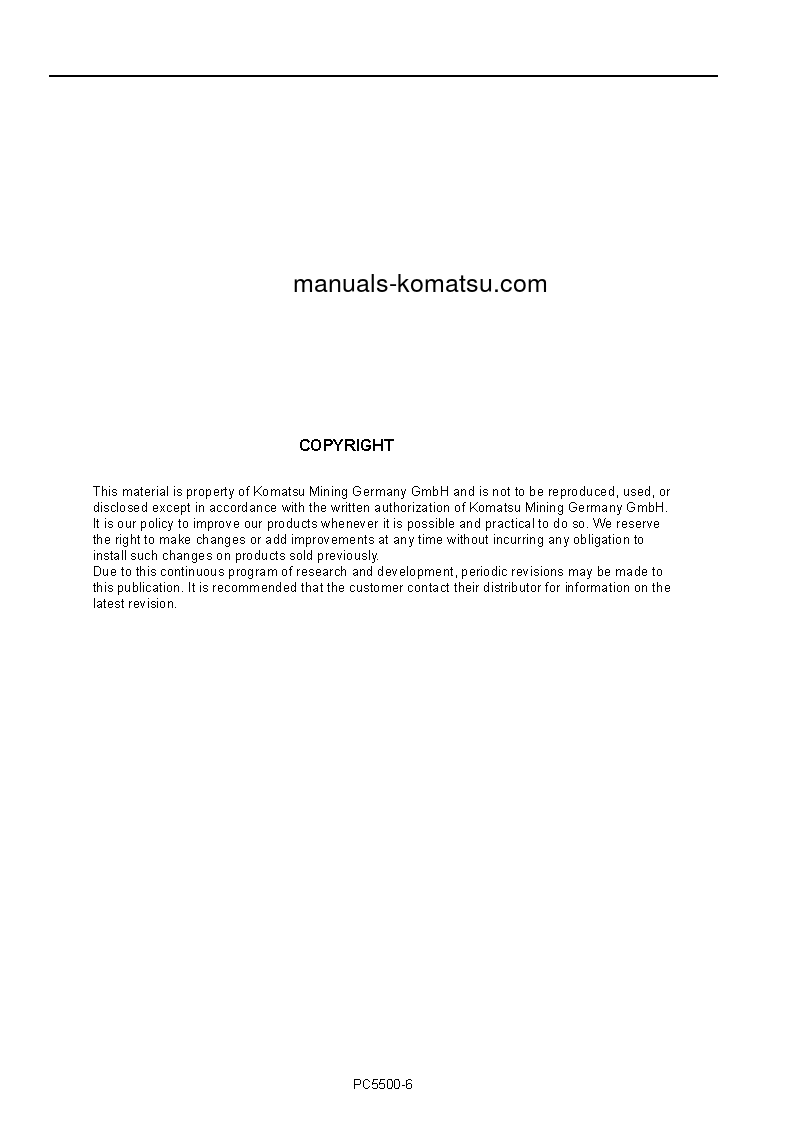 Protected: PC5500E-6(DEU) S/N 15121 Operation manual (English)