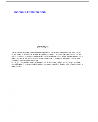 PC5500-6(DEU) S/N 15176-15176 Operation manual (English)