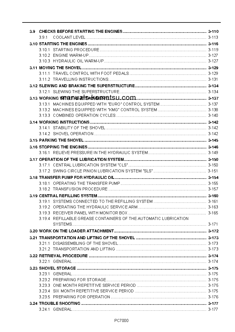 Protected: PC7000-6(DEU) S/N 35004-35004 Operation manual (English)