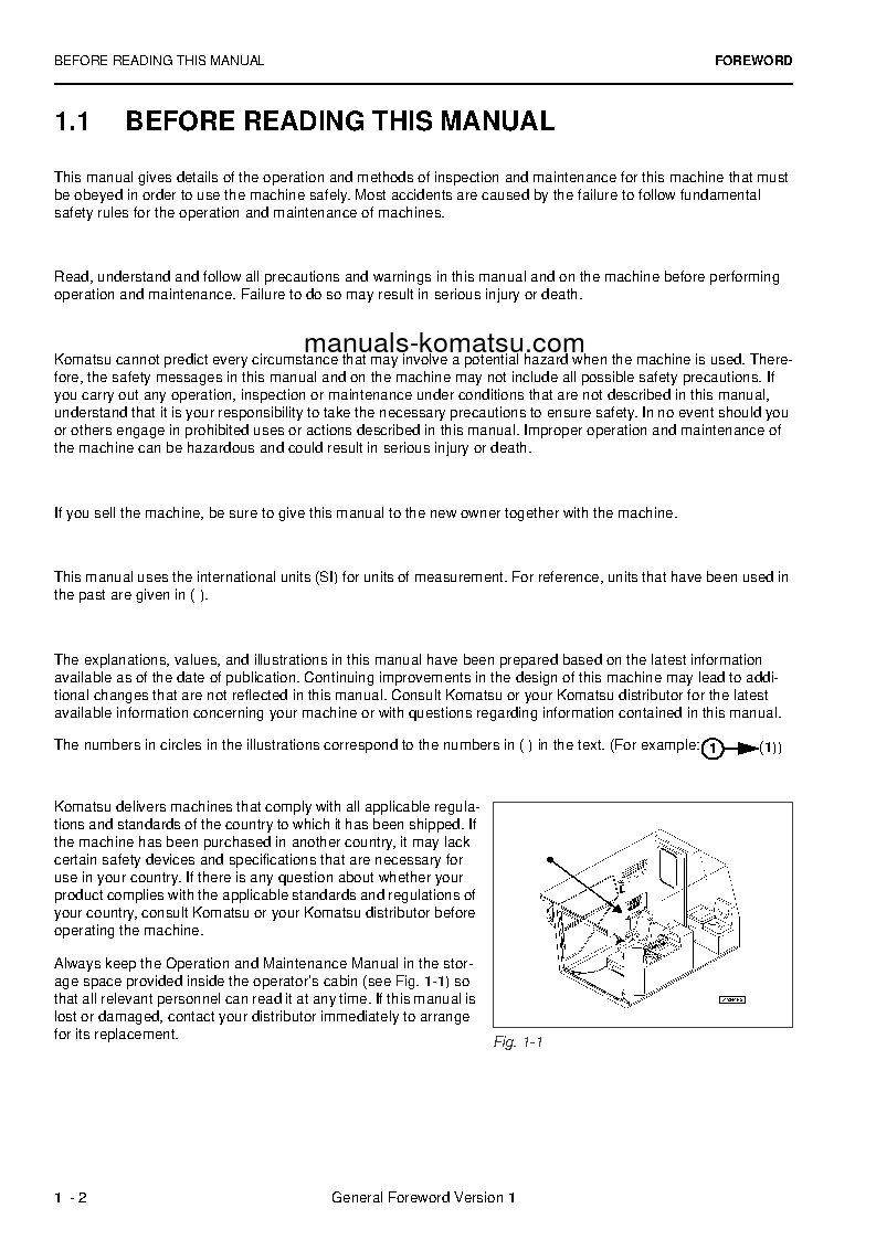 Protected: PC4000-6(DEU) S/N 58116-UP Operation manual (English)
