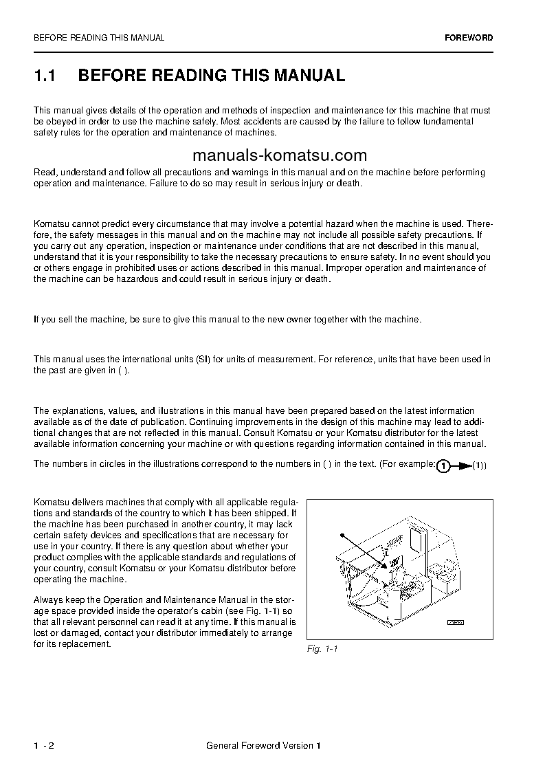 Protected: PC4000-6(DEU) S/N 58118-UP Operation manual (English)