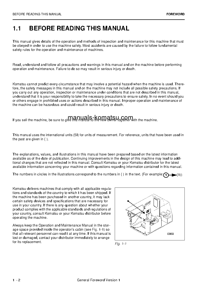 Protected: PC4000-6(DEU) S/N 58127-UP Operation manual (English)