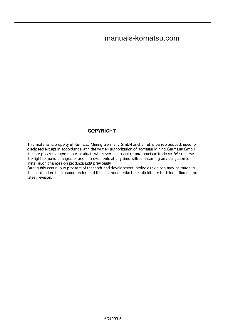 Protected: PC4000-6(DEU) S/N 58135-UP Operation manual (English)