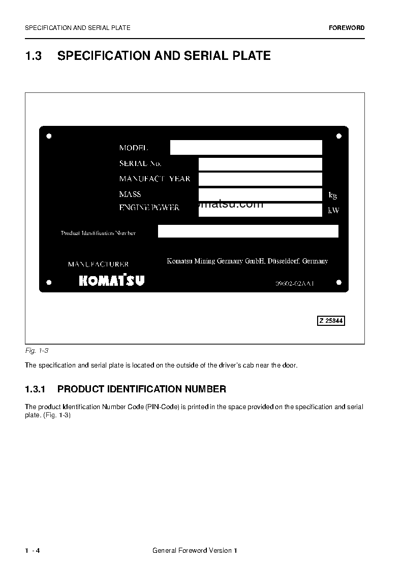 Protected: PC4000-6(DEU) S/N 58135-UP Operation manual (English)