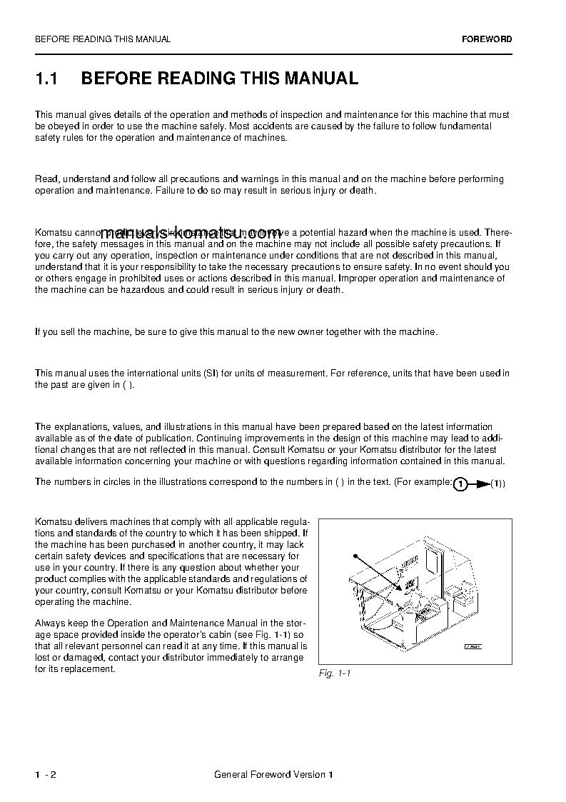 Protected: PC4000-6(DEU) S/N 58138-UP Operation manual (English)