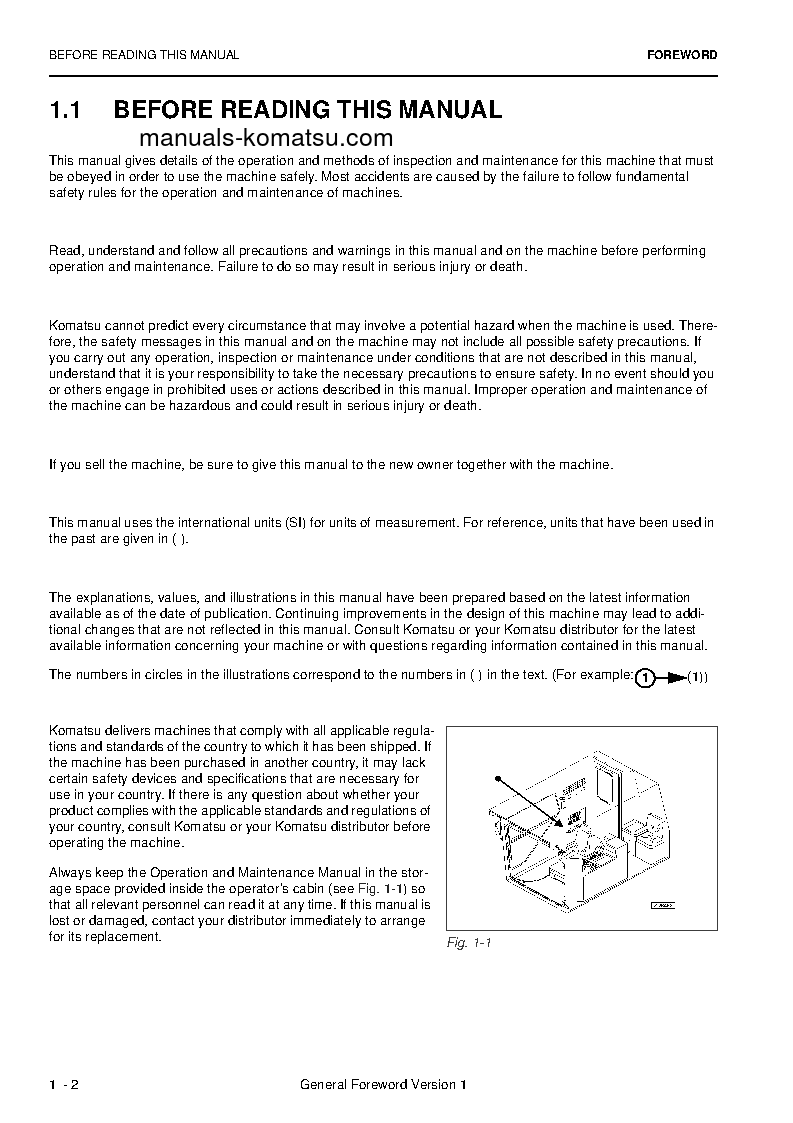 Protected: PC4000-6(DEU) S/N 58139-UP Operation manual (English)