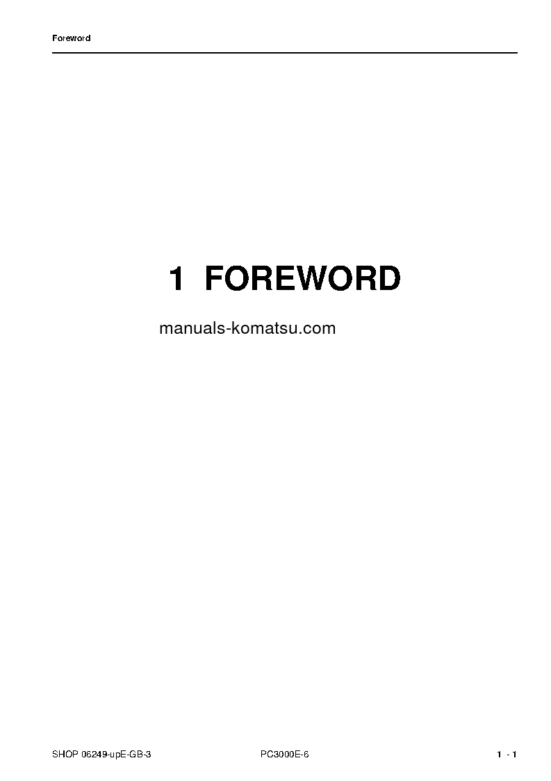 Protected: PC3000E-6(DEU) S/N 46225-UP Shop (repair) manual (English)