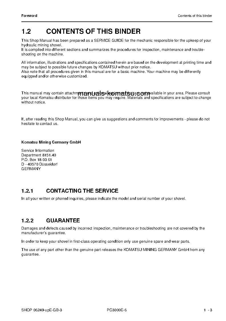 Protected: PC3000E-6(DEU) S/N 46225-UP Shop (repair) manual (English)