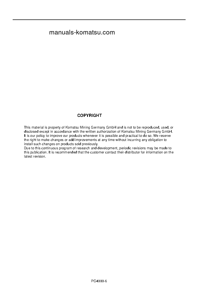 Protected: PC4000-6(DEU) S/N 08199-UP Shop (repair) manual (English)