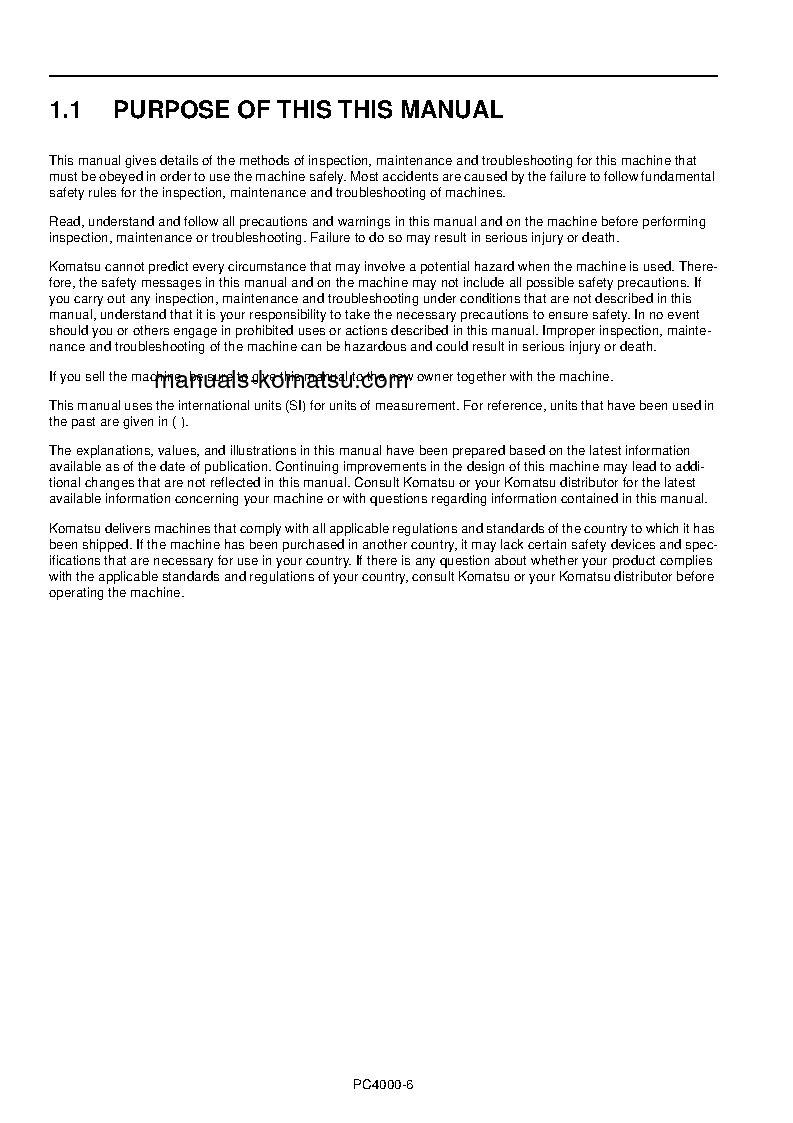 Protected: PC4000-6(DEU) S/N 08199-UP Shop (repair) manual (English)